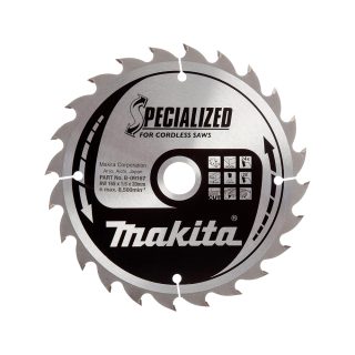 MAKITA list kružne pile 165x20x1,5 mm, 24Z, Specialized B-32904