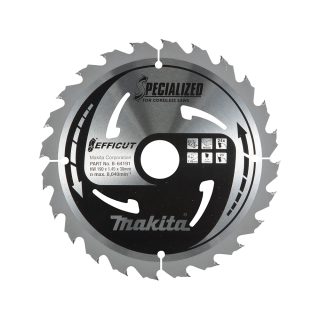 MAKITA list kružne pile 190x30x1,45 mm, 24Z, Efficut B-64191