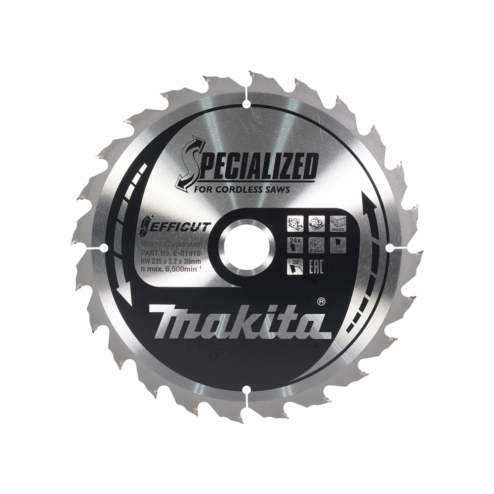 MAKITA list kružne pile 235x30x2,20 mm, 24Z, Efficut E-01915