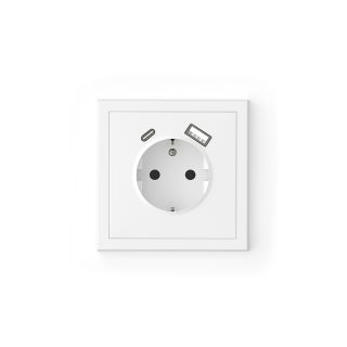 COMMEL utičnica Adria USB 16A schuko bijela 049-519