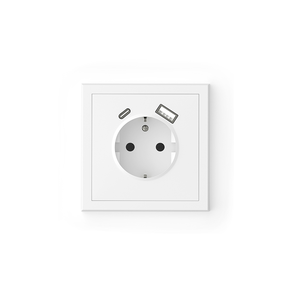 COMMEL utičnica Adria USB 16A schuko bijela 049-519