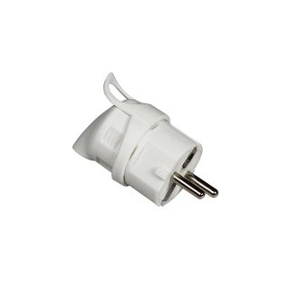 COMMEL utikač 16A kutni bijeli 290-201