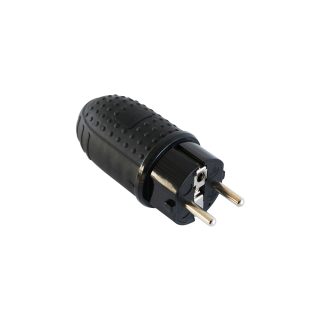 COMMEL utikač 16A gumeni crni 291-302