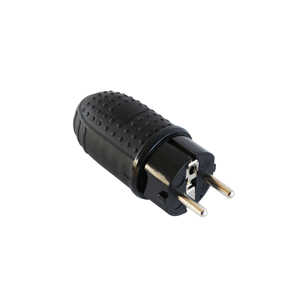 COMMEL utikač 16A gumeni crni 291-302