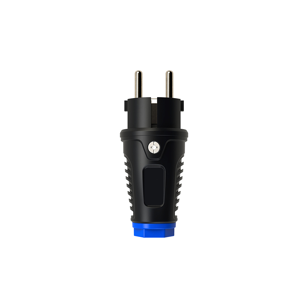COMMEL utikač 16A gumeni crni 290-308