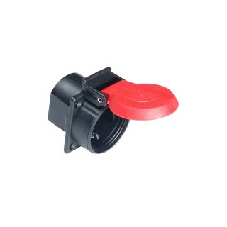 COMMEL utičnica ugradna crna 16A 292-101