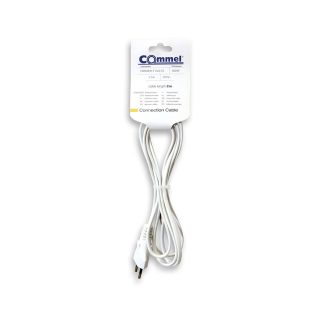 COMMEL priključni kabel 2m 2,5A bijeli 0114