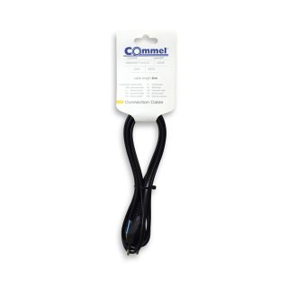 COMMEL priključni kabel 2m 2,5A crni 0115