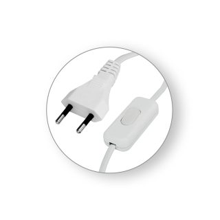 COMMEL priključni kabel sa sklopkom 3m 2,5A bijeli 0116