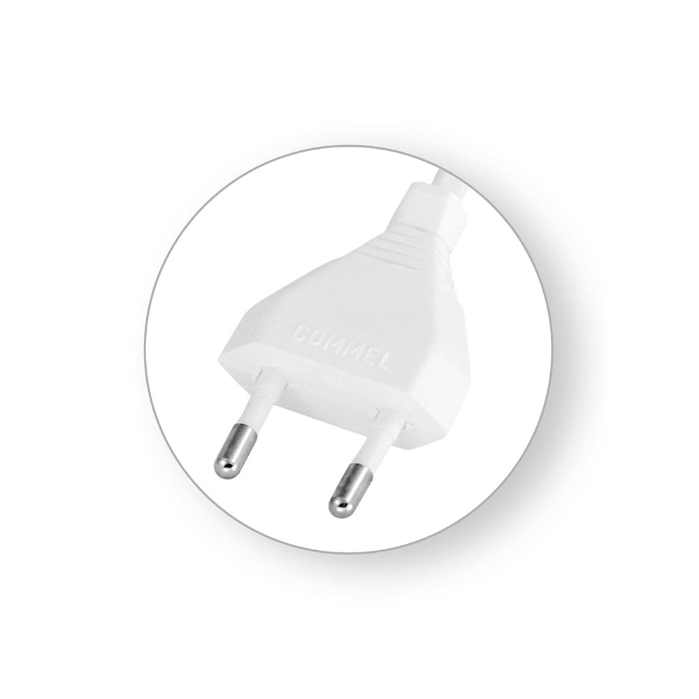 COMMEL priključni kabel 3m 2,5A bijeli 0118