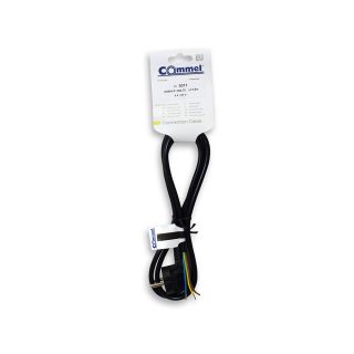 COMMEL priključni kabel 1,5m 6A crni 0311