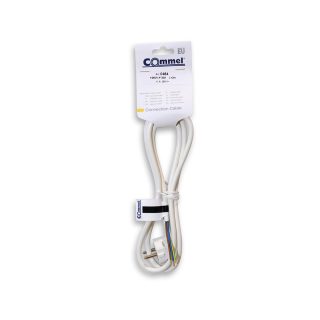 COMMEL priključni kabel 2m 10A bijeli 0484