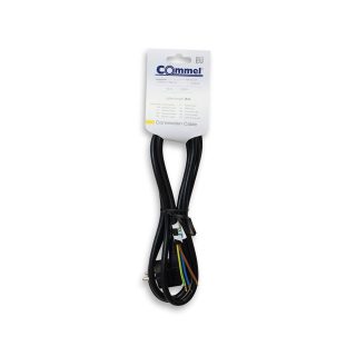 COMMEL priključni kabel 2m 16A crni 0515