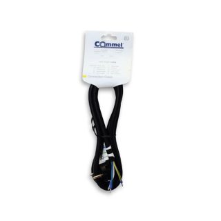 COMMEL priključni kabel 1,5m 16A crni 0631