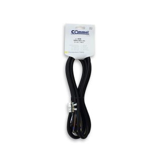 COMMEL priključni kabel 3m 16A crni 0639