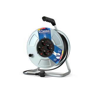 COMMEL kabelska motalica 25m 3x1,5 metal hobby 0905