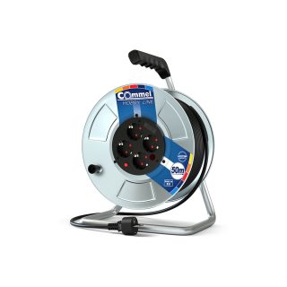 COMMEL kabelska motalica 50m 3x1,5 metal hobby 0907