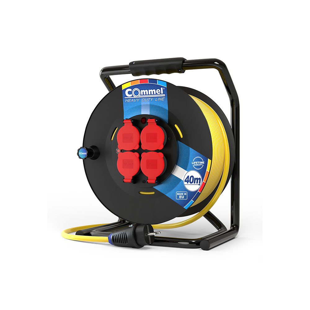 COMMEL kabelska motalica 40m 3x2,5 PVC heavy duty 200-363