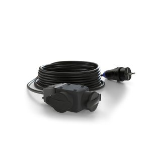 COMMEL produžni kabel 10m 3x utičnica 16A crni profi 220-402