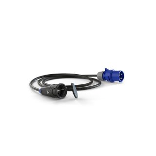COMMEL adapter za pretvaranje CEE u schuko 1,5m 16A crni profi 221-212