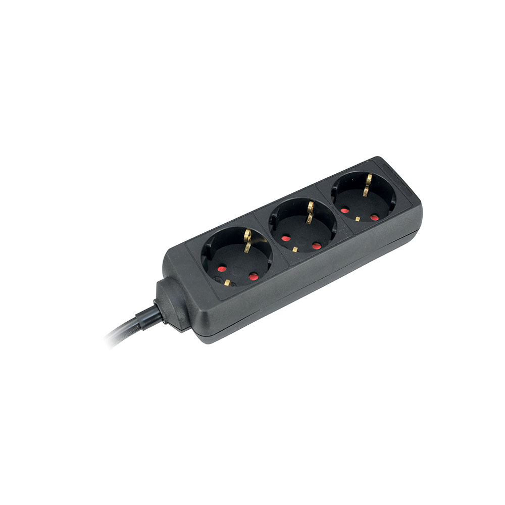 COMMEL produžni kabel 5m 3x utičnica 16A crni 232-323