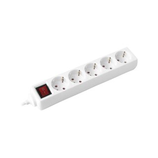 COMMEL produžni kabel 3m 5x utičnica 16A sklopka bijeli 232-504