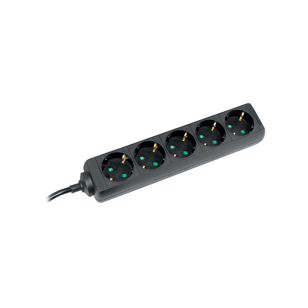 COMMEL produžni kabel 1,4m 5x utičnica 16A crni 232-521