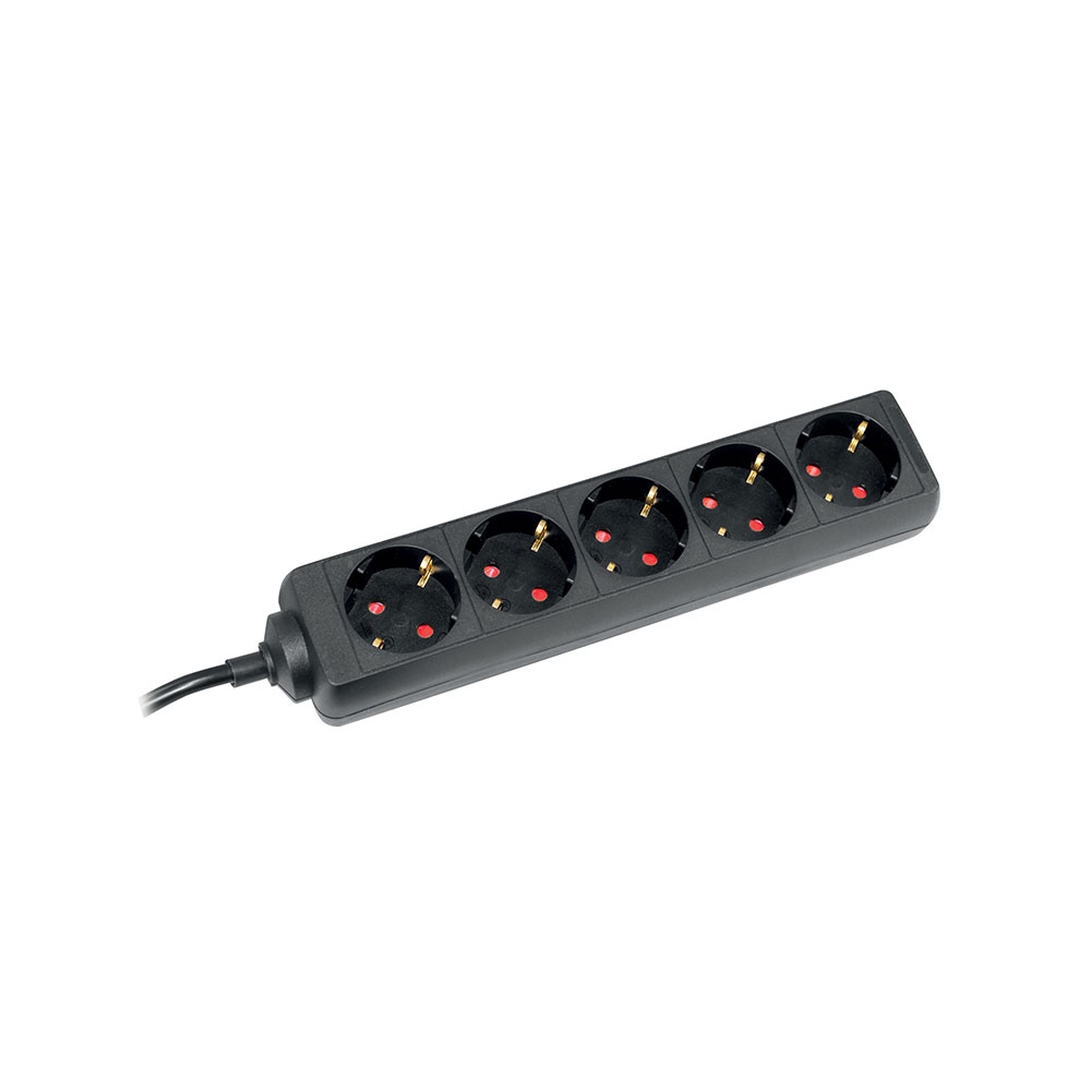 COMMEL produžni kabel 5m 5x utičnica 16A crni 232-523