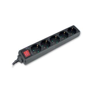 COMMEL produžni kabel 1,4m 5x utičnica 16A sklopka crni 232-524