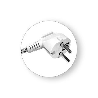 COMMEL priključni kabel 2m 10A bijeli 272-401X