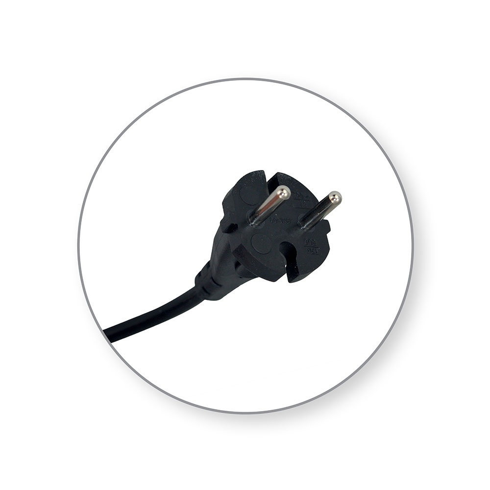 COMMEL priključni kabel 2m 10A crni 272-501
