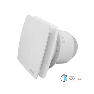 COMMEL ventilator 12W 100 mm s kugličnim ležajem i odgodom gašenja bijeli 420-202
