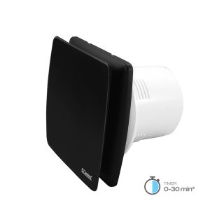 COMMEL ventilator 18W 150 mm s kugličnim ležajem i odgodom gašenja crni 420-224