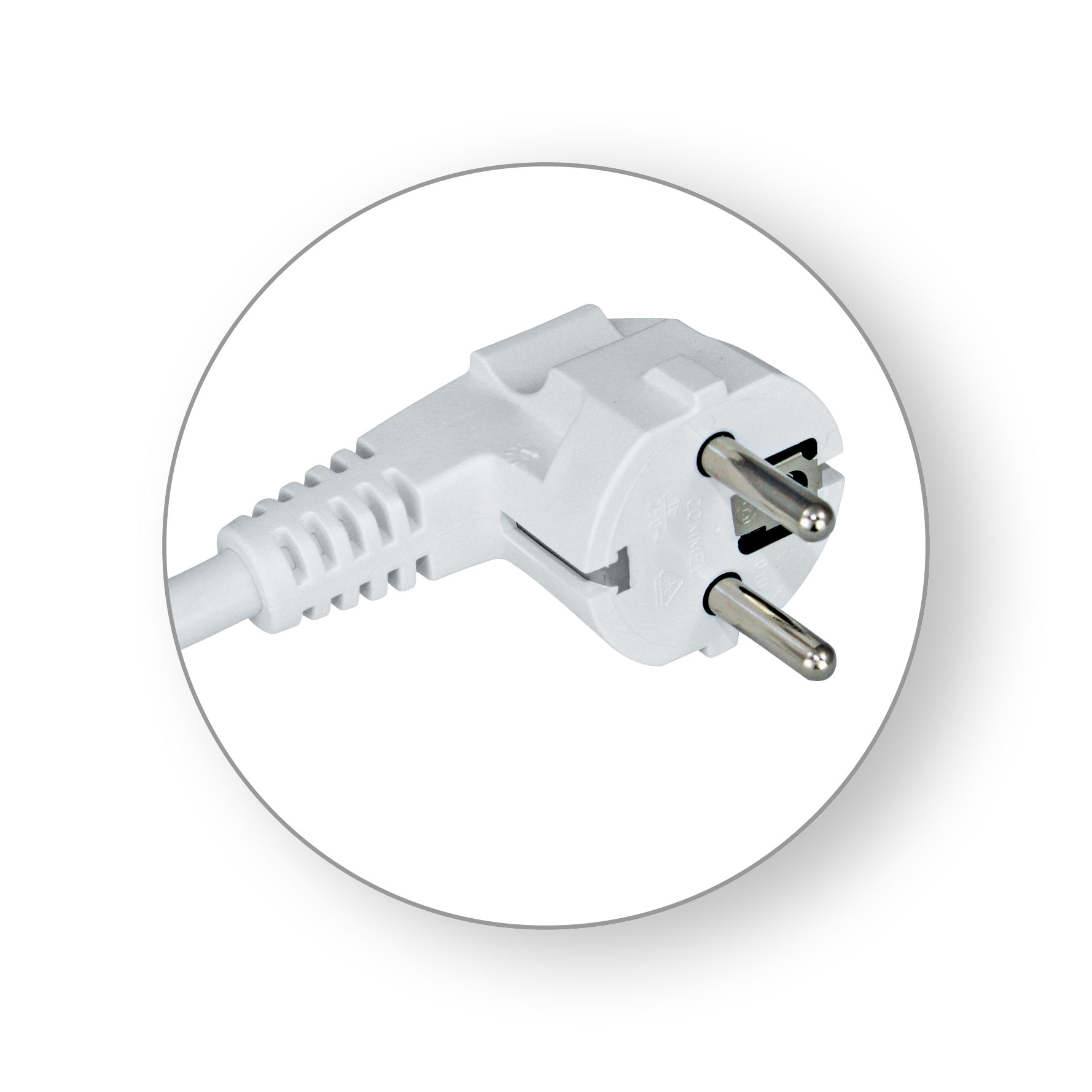COMMEL priključni kabel 3m 10A bijeli 0488 - Slika 2