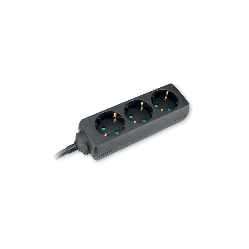 COMMEL produžni kabel 1,4m 3x utičnica 16A crni 232-321