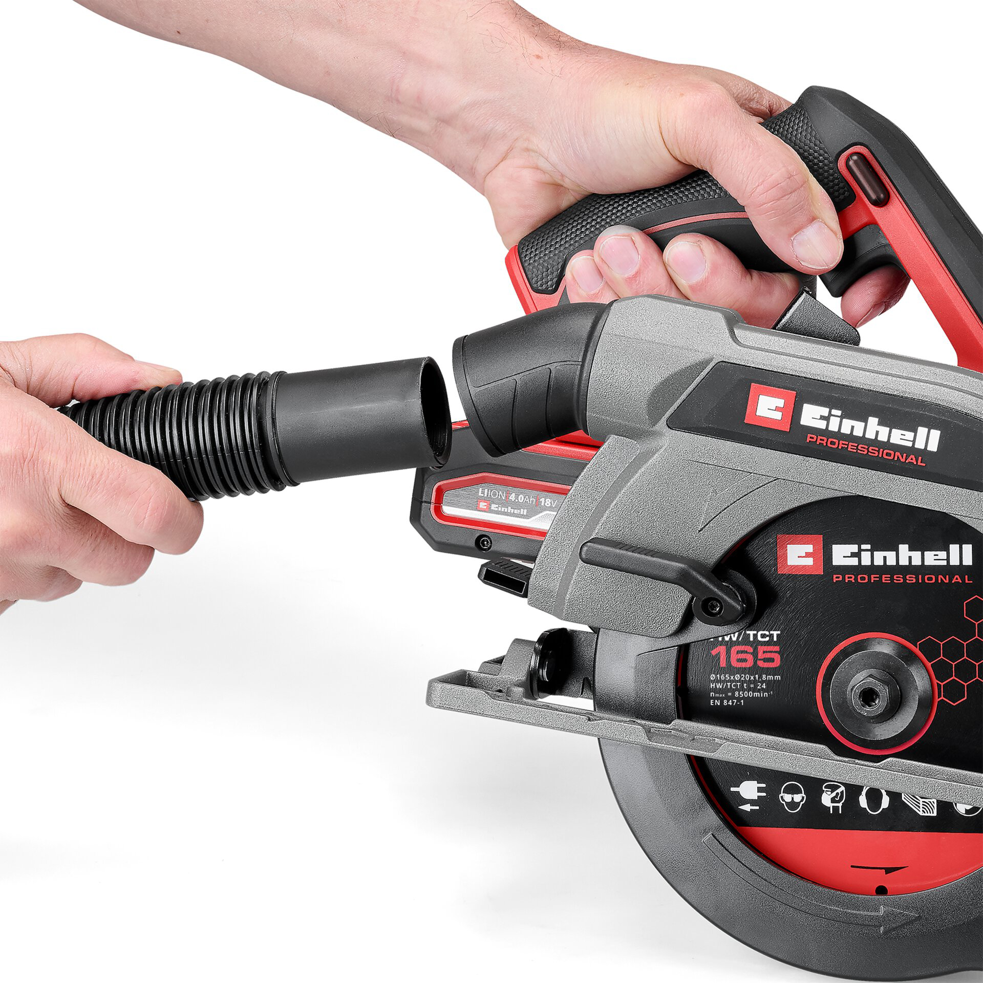 EINHELL PROFESSIONAL aku ručna kružna pila TP-CS 18/165 Li BL PXC 18V bez baterije - Slika 3