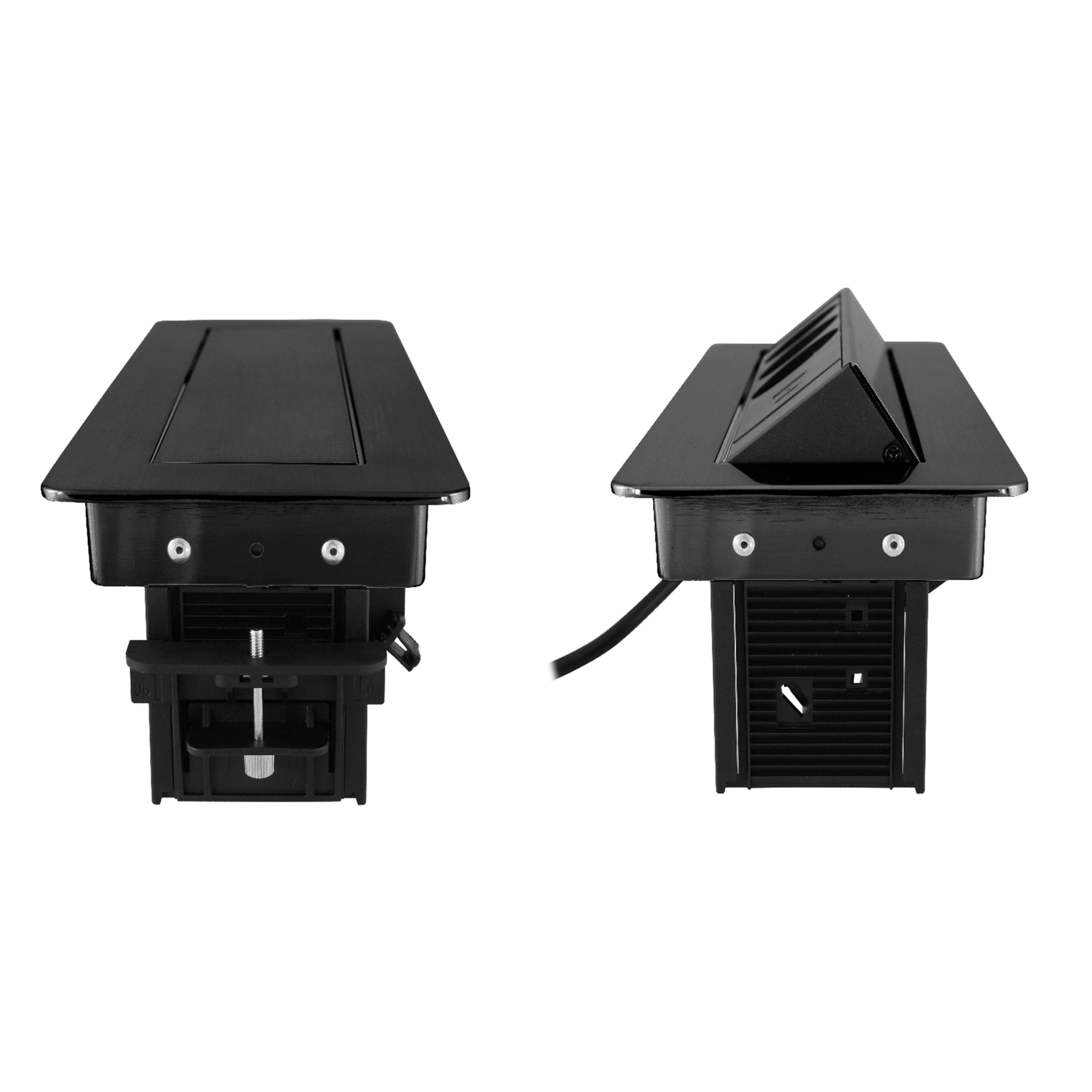 COMMEL ugradbena utičnica 2m 3x utičnica 2xUSB 16A crna 235-102 - Slika 3