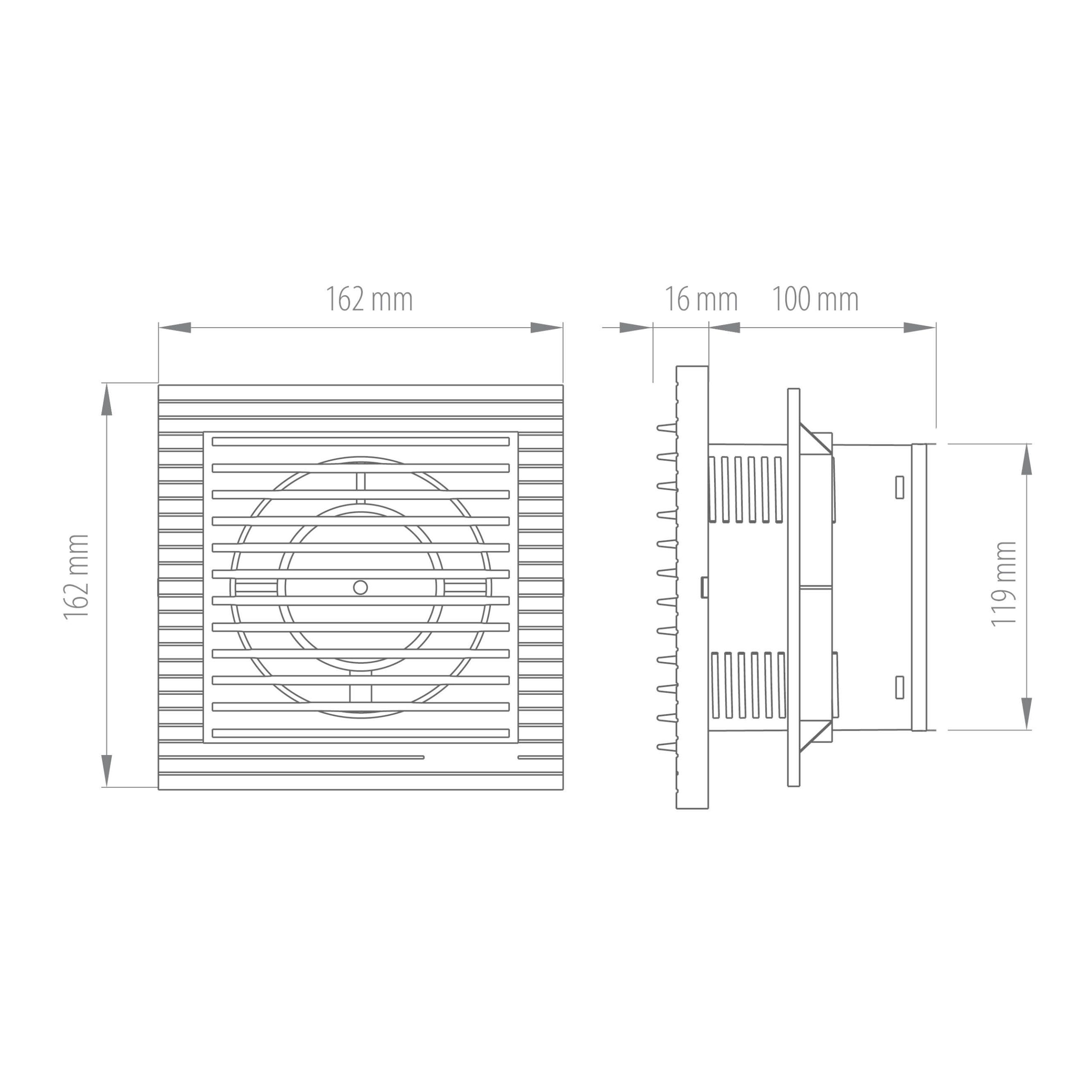 COMMEL ventilator 16W 120 mm s odgodom gašenja bijeli 420-112 - Slika 3