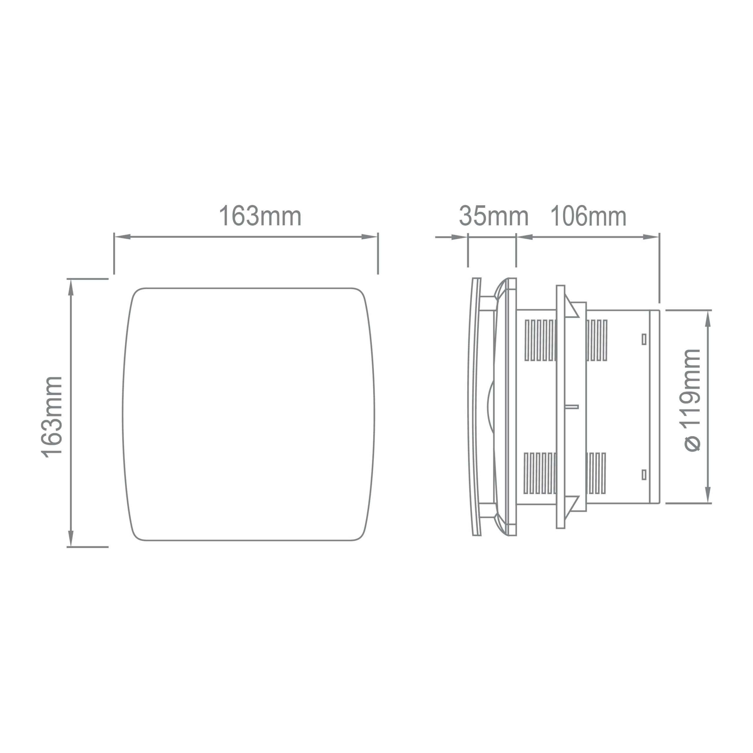 COMMEL ventilator 16W 120 mm s kugličnim ležajem bijeli 420-211 - Slika 5