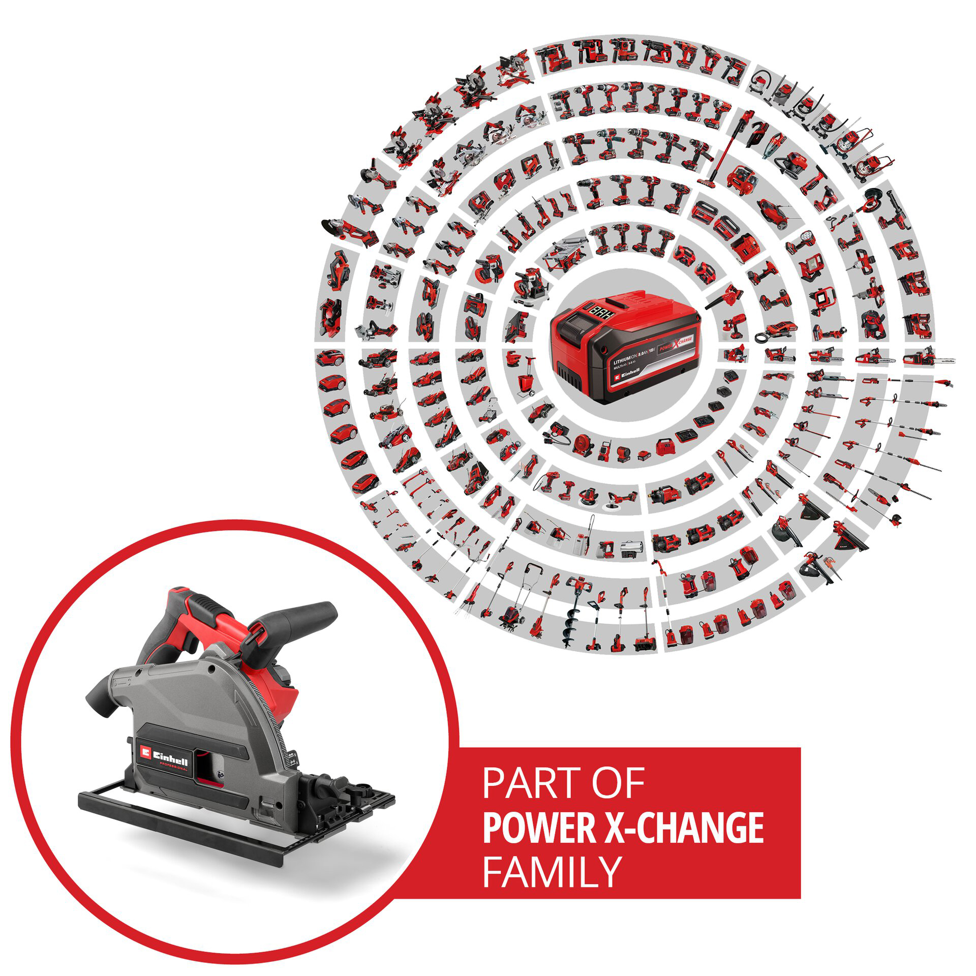EINHELL PROFESSIONAL aku uranjajuća kružna pila TP-PS 18/165 Li BL PXC 18V bez baterije - Slika 10