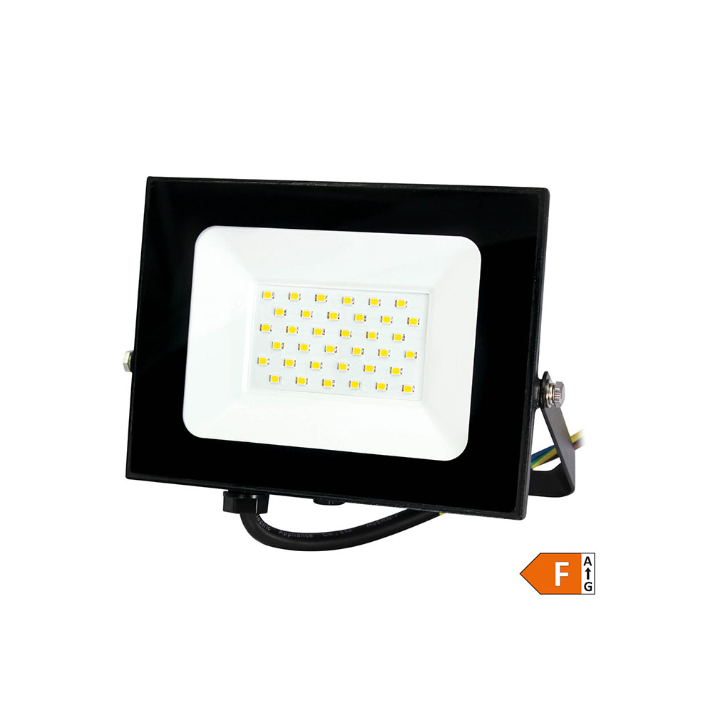 COMMEL LED reflektor 30W 4000K 2550lm crni 306-239
