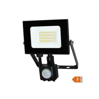 COMMEL LED reflektor 20W 4000K 1600lm detektr pokreta crni 307-229