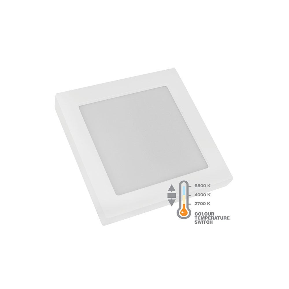 COMMEL LED panel 12W, 2700/4000/6500K, 1190lm, sklopka, bijeli 337-418