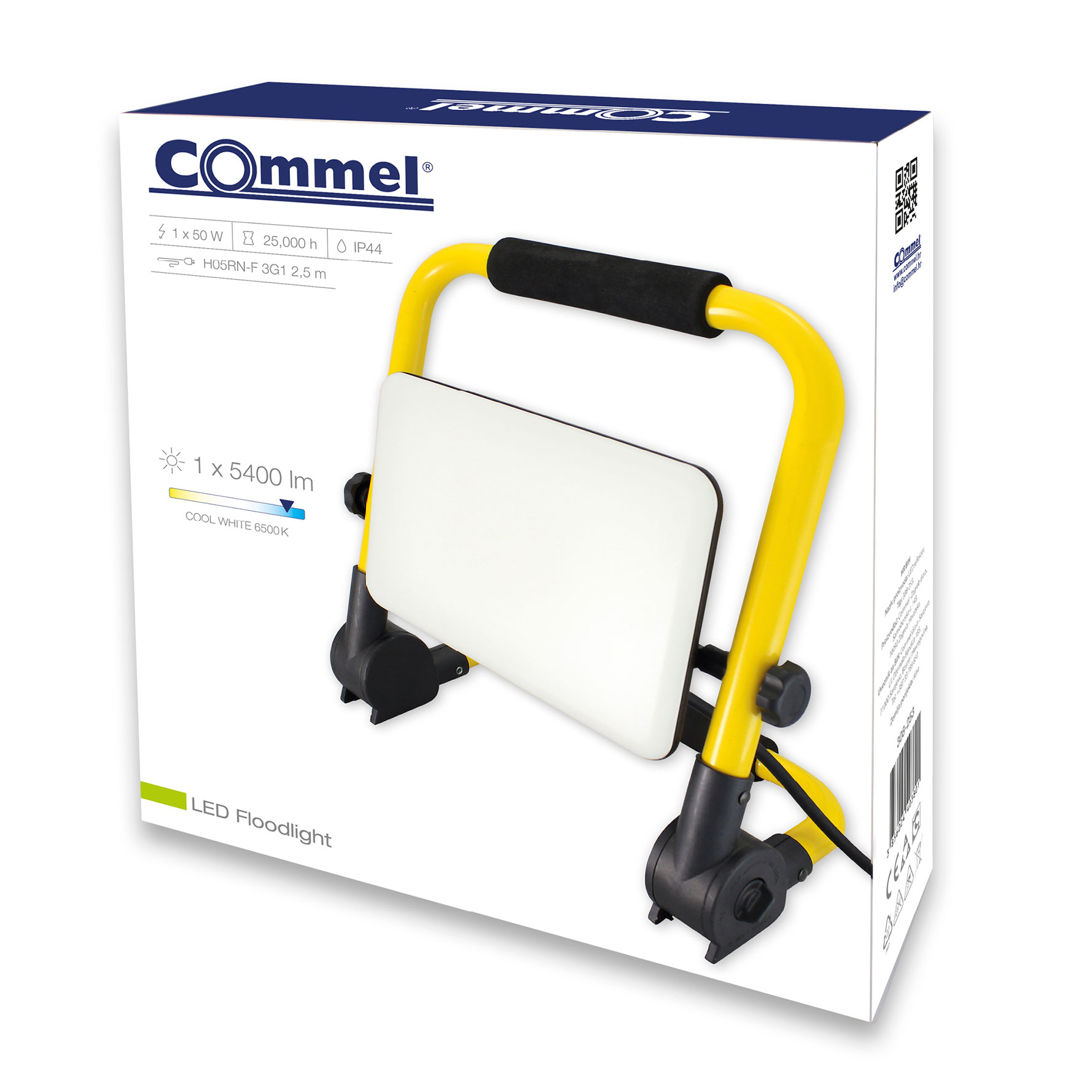 COMMEL LED reflektor na stalku 50W 6500K 5400lm crni 308-253 - Slika 2