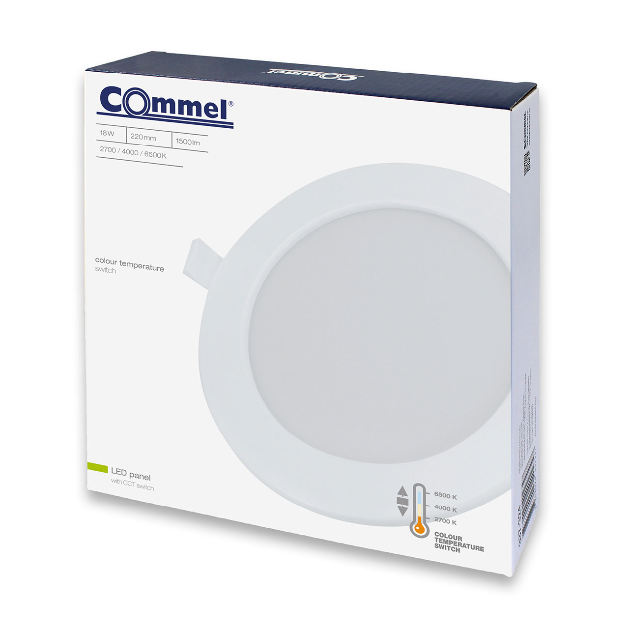 COMMEL LED panel 18W, 2700/4000/6500K, 1880lm, sklopka, bijeli 337-324 - Slika 2