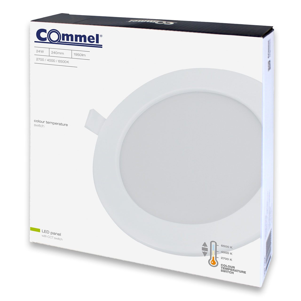 COMMEL LED panel 24W, 2700/4000/6500K, 2565lm, sklopka, bijeli 337-334 - Slika 2