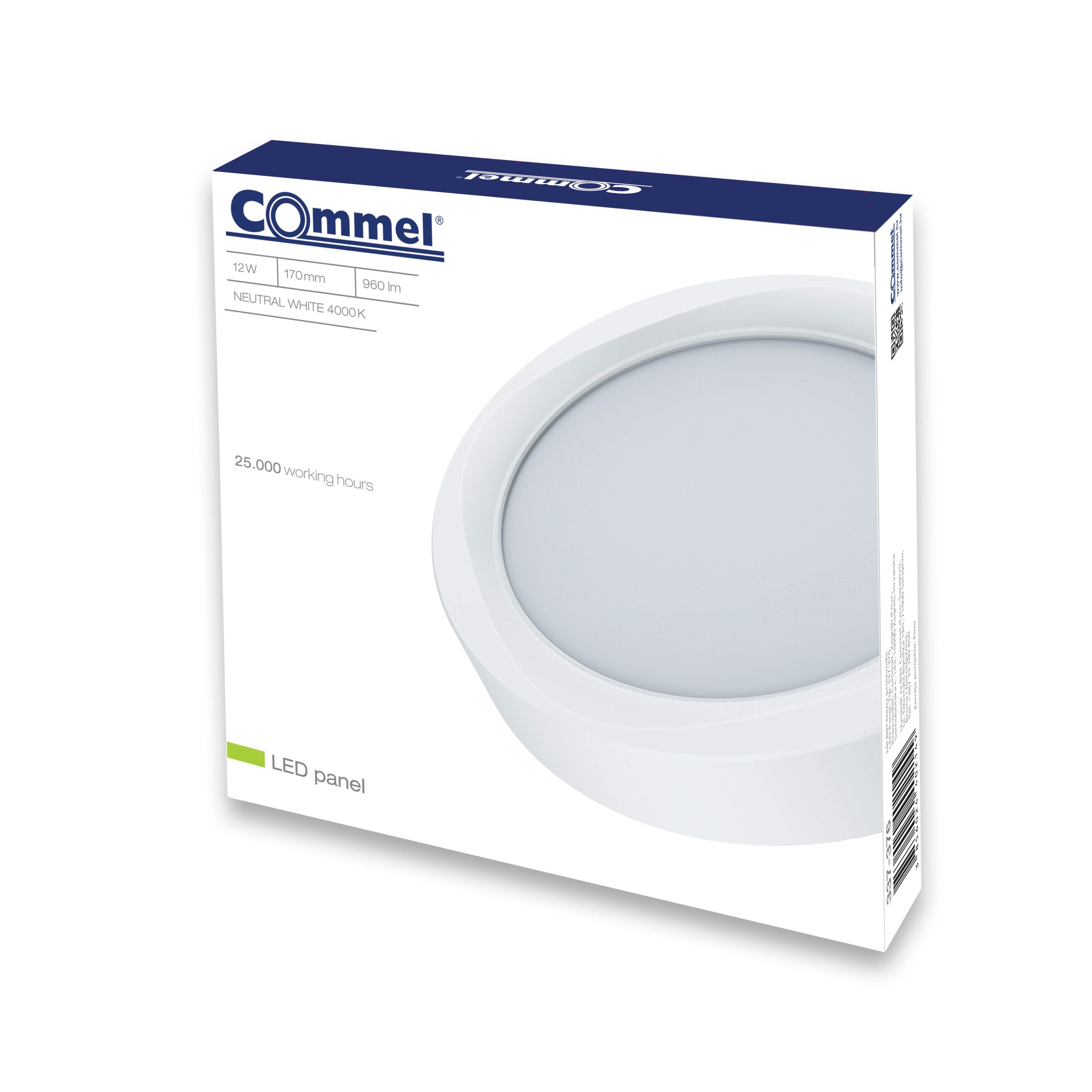 COMMEL LED panel 12W, 4000K, 1200lm, bijeli 337-376 - Slika 2