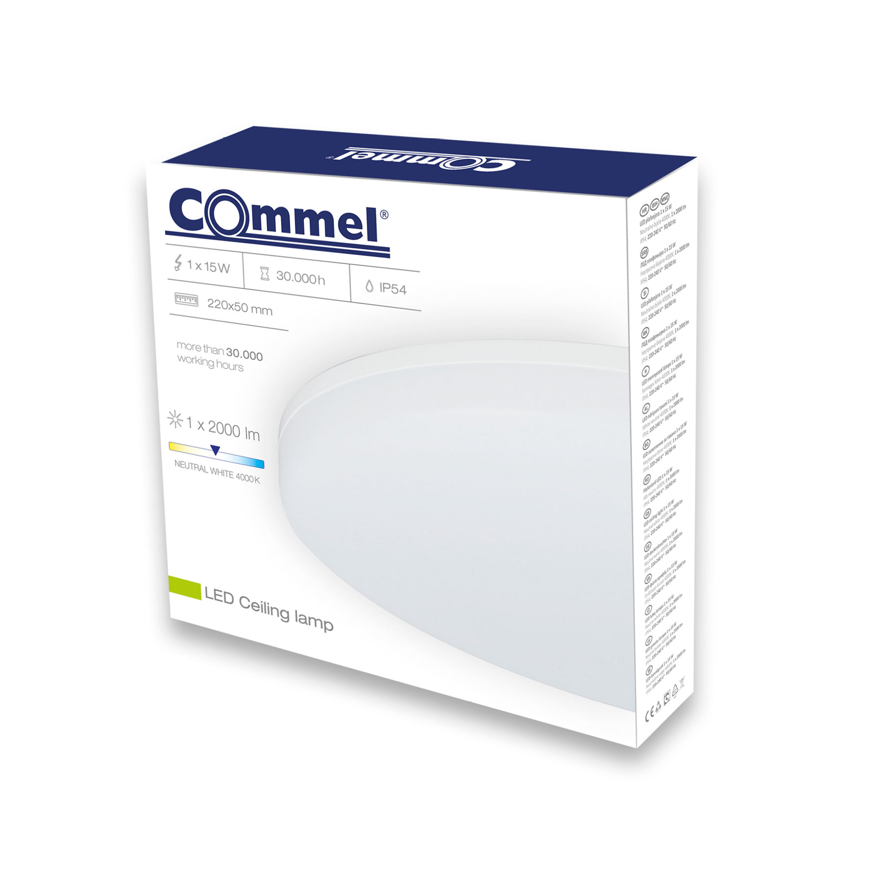 COMMEL LED plafonjera 15W, 4000K, 2000lm 407-101 - Slika 2