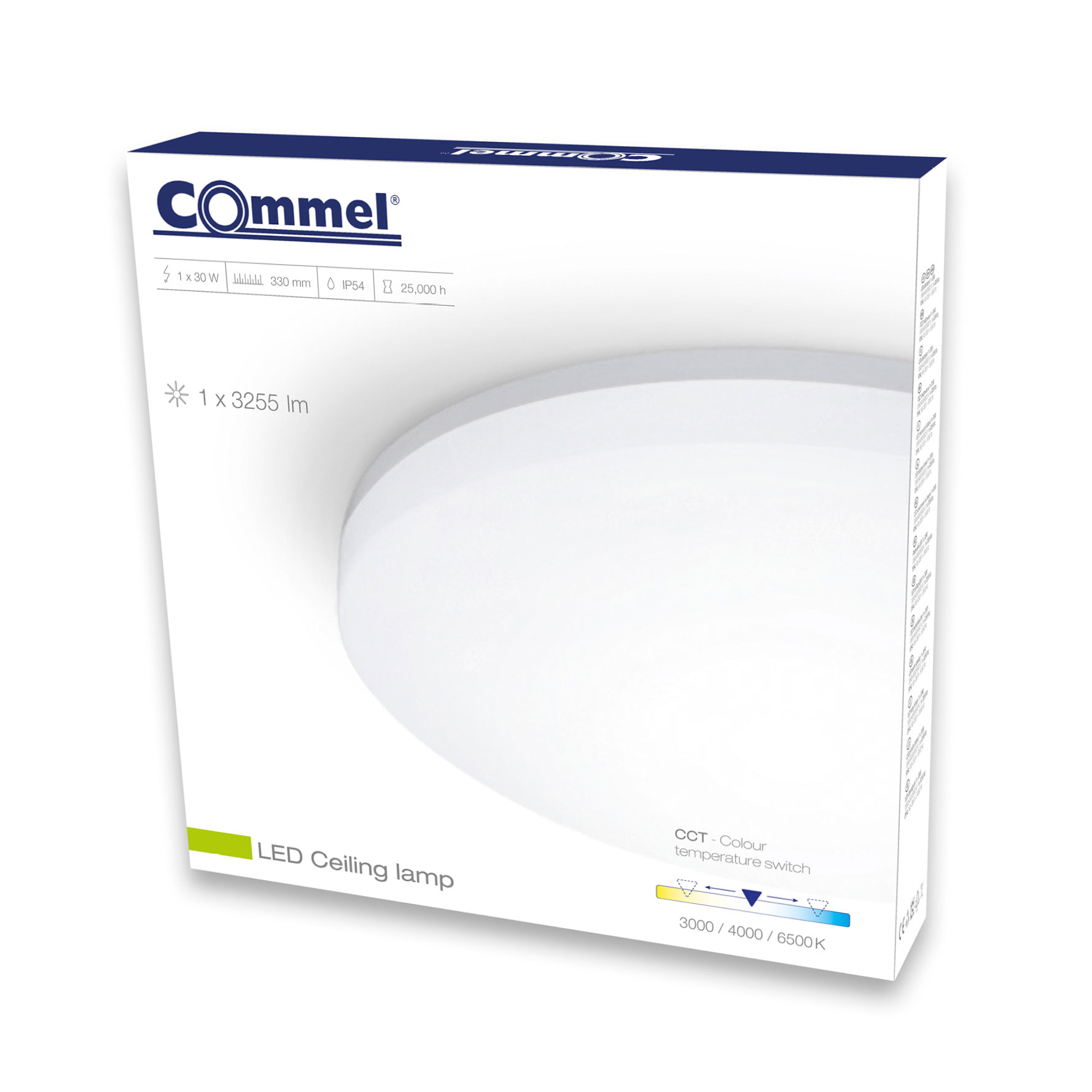 COMMEL LED plafonjera 30W, 3000/4000/6000K, 3000lm, sklopka 407-107 - Slika 2