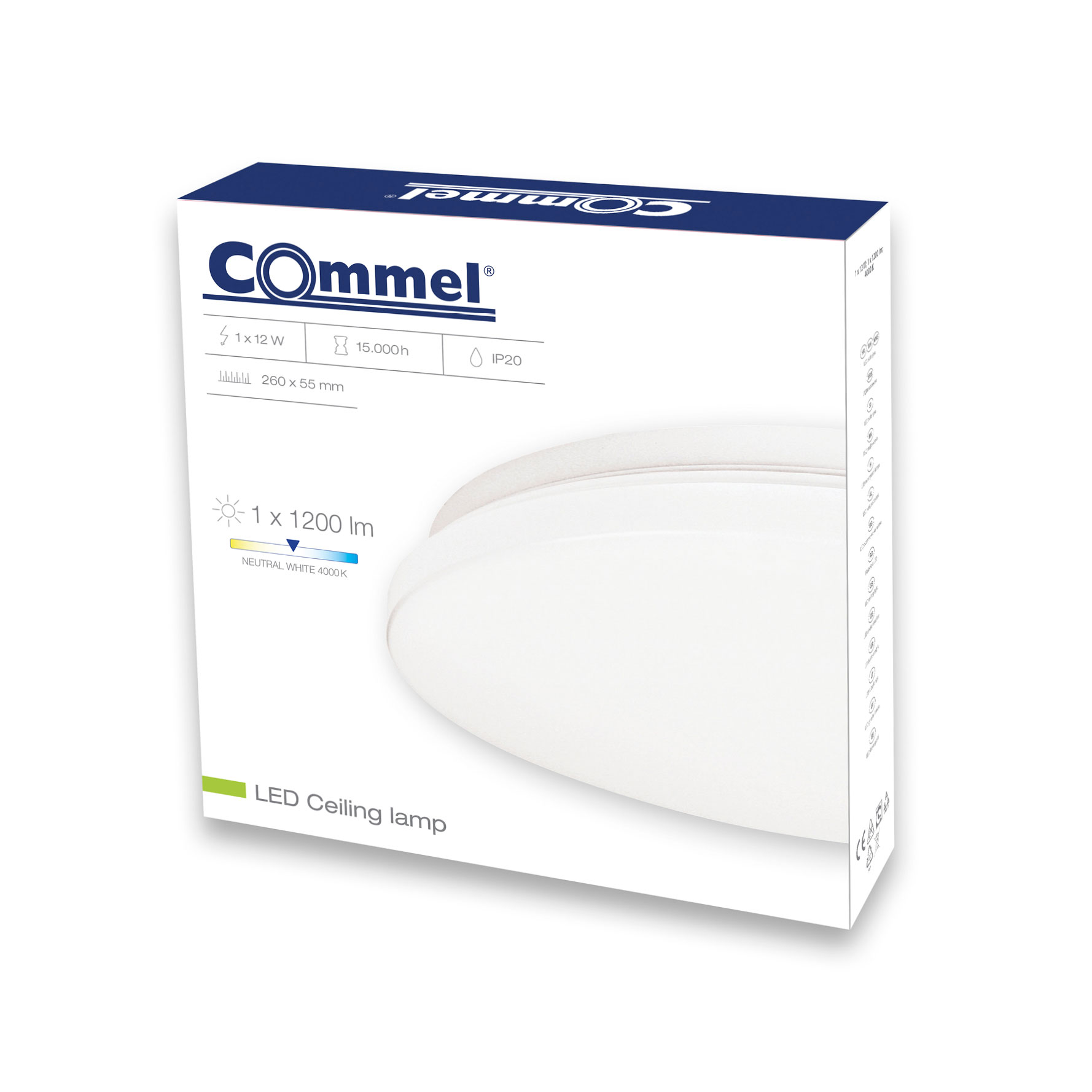 COMMEL LED plafonjera 12W, 4000K, 1200lm 407-125 - Slika 2